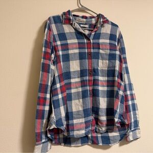 American Eagle Outfitters Multicolor Plaid Button Down Shirt